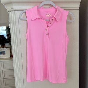 NWT Lilly Pulitzer Pink Sleeveless Imara Top with Charms S
